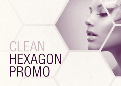 Clean White Hexagons – After Effects Template