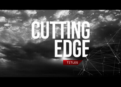 Cutting Edge After Effects slideshow template