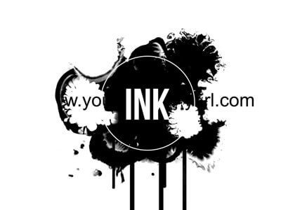 Ink Blot After Effects intro logo reveal template