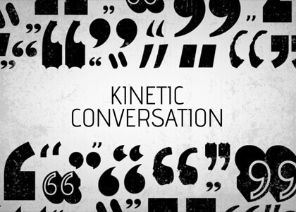 Kinetic Conversation After Effects titles template