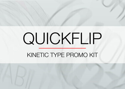 QuickFlip Kinetic Type Promo Kit – After Effects Template