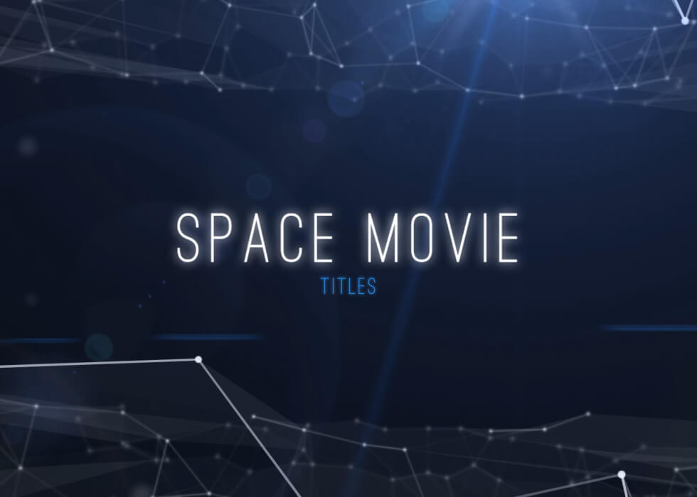 Space Titles After Effects titles template