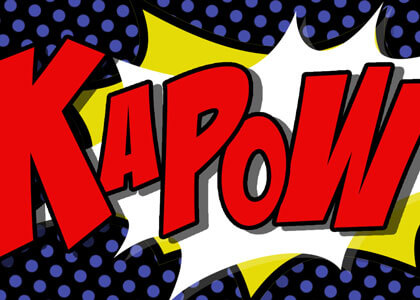 Kapow Comic Book Graphics backgrounds videos animation pack