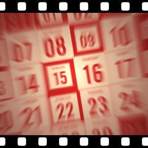 Calendar_Month_Red stock video animated clip