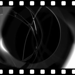 Chrome_Rings_On_Black_Loop stock video animated clip