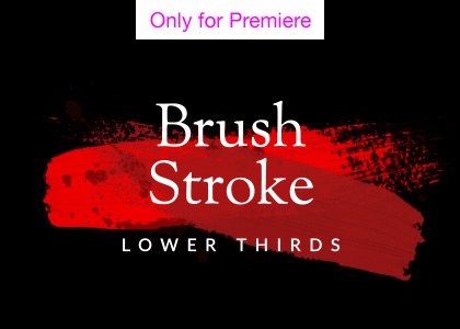 Brush Stroke Lower Thirds – Motion Graphics Template