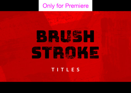 Brush Stroke Title – Motion Graphics Template