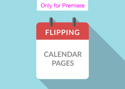 Calendar Page Turns Motion Graphics Template for Premiere Pro