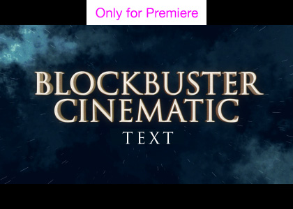 Cinematic Blockbuster 3D Titles – Motion Graphics Template