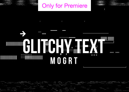 Digital Glitched Text Effects – Motion Graphics Template