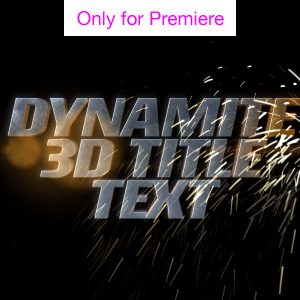 Dynamite Text Motion Graphics Template for Premiere Pro