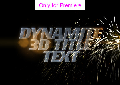 Dynamite 3D Title Text – Motion Graphics Template