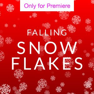 Falling Snowflake Motion Graphics Template for Premiere Pro
