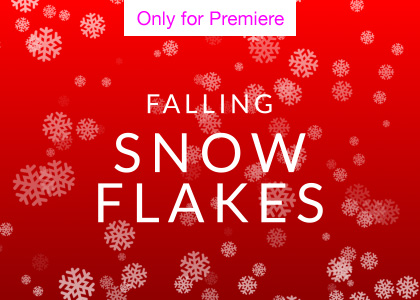 Falling Snowflake Background Loop – Motion Graphics Template