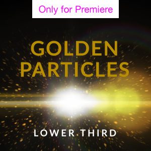 Golden Particles Lower Third Motion Graphics Template for Premiere Pro