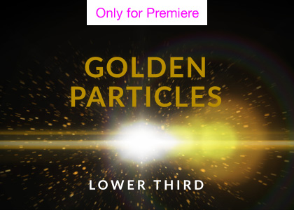 Golden Particles Lower Thirds – Motion Graphics Template