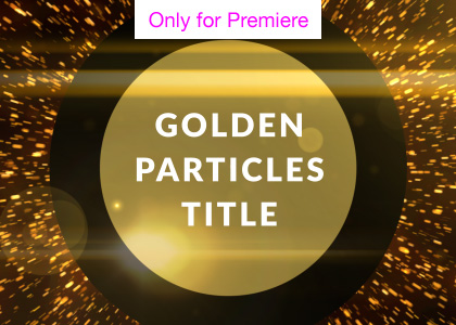 Golden Particles Titles Motion Graphics Template for Premiere Pro