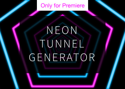 Neon Tunnel Loop Generator – Motion Graphics Template