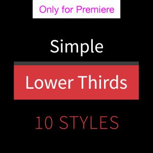 Simple Lower Thirds Motion Graphics Template for Premiere Pro