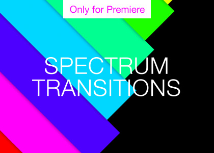 Spectrum Color Bar Transitions – Motion Graphics Template