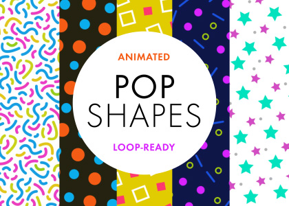 Pop Shapes – Animated Pattern Pack