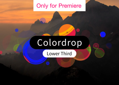 Colordrop Lower Third – Motion Graphics Template