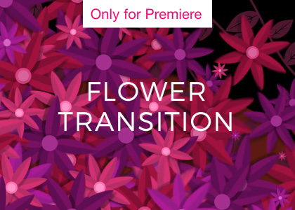 Flower Transition Motion Graphics Template for Premiere Pro