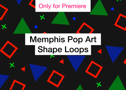 Memphis Pop Art Shape Loops – Motion Graphics Template