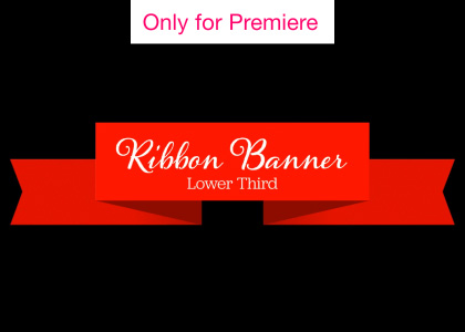 Ribbon Banner Lower Third – Motion Graphics Template