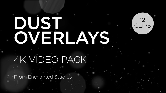 Dust particle effect overlay pack title