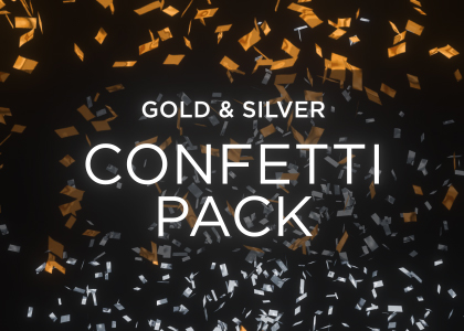 Gold Confetti Overlay Pack 4K Stock Footage Feature