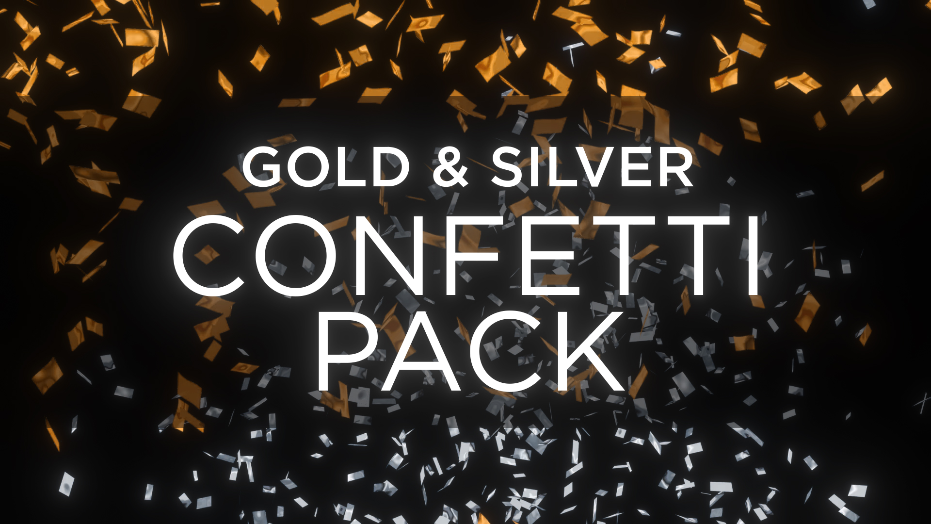 Gold Confetti Overlay Pack 4K Stock Footage Still HD