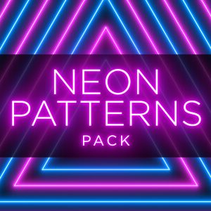 Neon Radial Pattern Animation Stock Footage Pack Feature