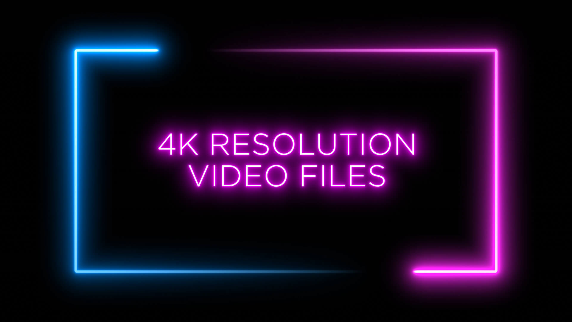 Neon Shape Frame Animation Stock Footage Pack 2