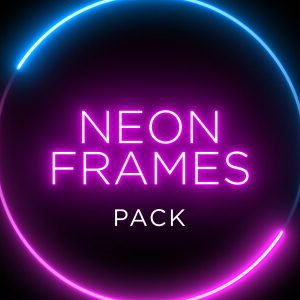 Neon Shape Frame Animation Stock Footage Pack Feature