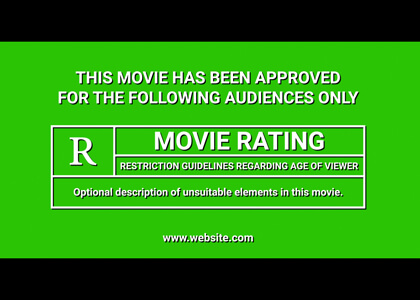 Movie Trailer Rating Screen Title Premier Pro Template