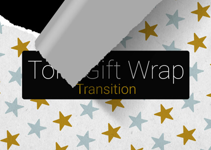 Torn Gift Wrap Paper Transition Premier Pro MOGRT Feature