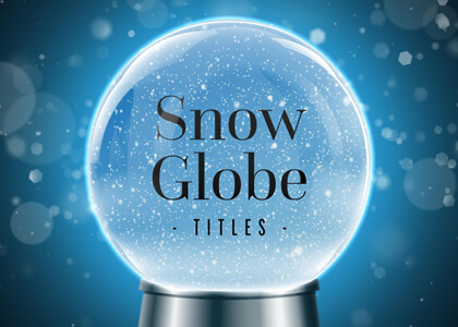 Winter Snow Globe Journey Titles Premier Pro MOGRT Feature