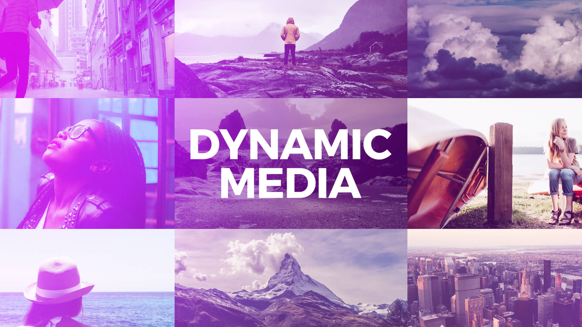 Dynamic Sliding Media Intro Premier Pro Template