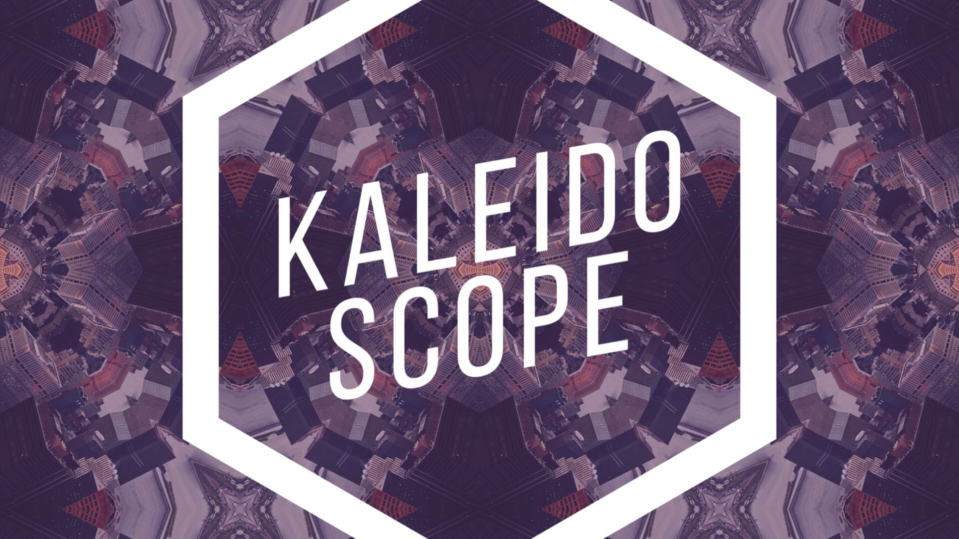 Kaleidoscope Media And Text Reveal Premier Pro Template