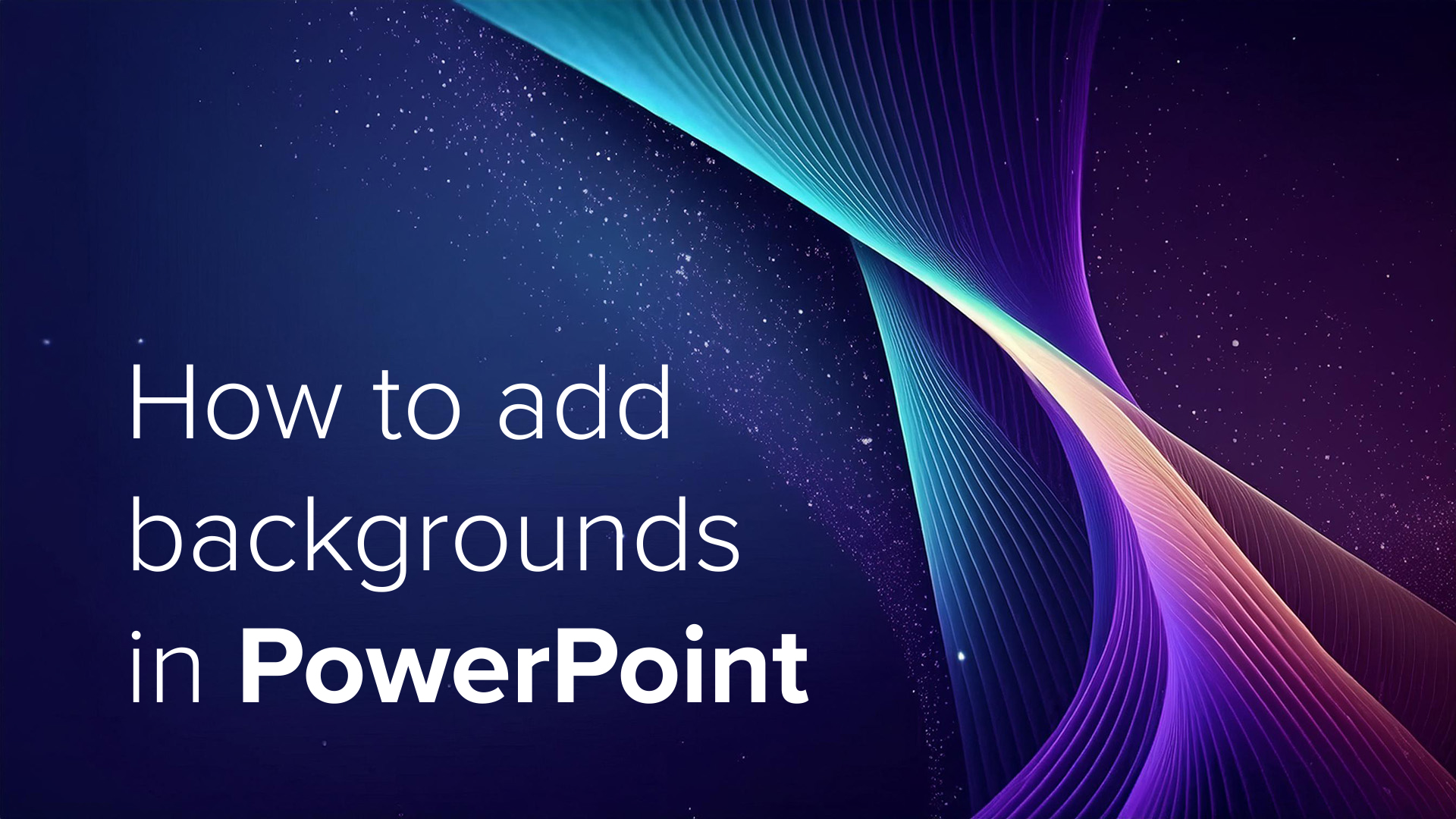 How to add background images in PowerPoint