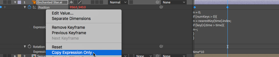 05 How to Copy and Paste Expressions in After Effects