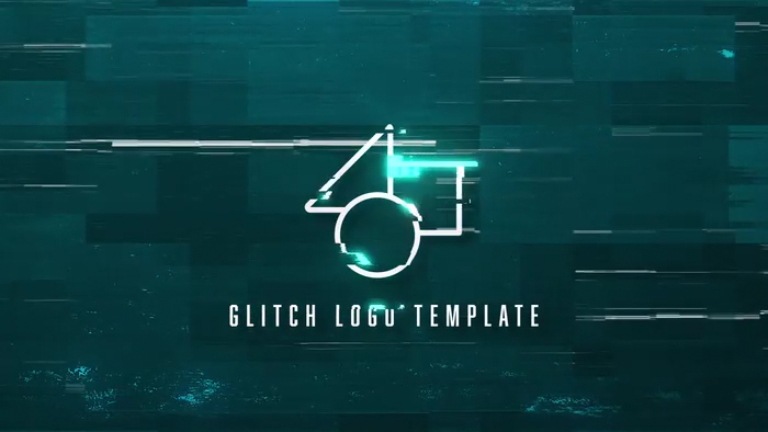 01 - Glowing Glitch Logo Title By Wavebreak Media