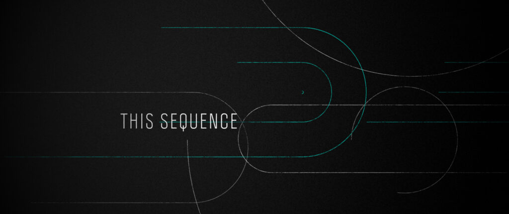 Screen shot of a frame of the title sequence.