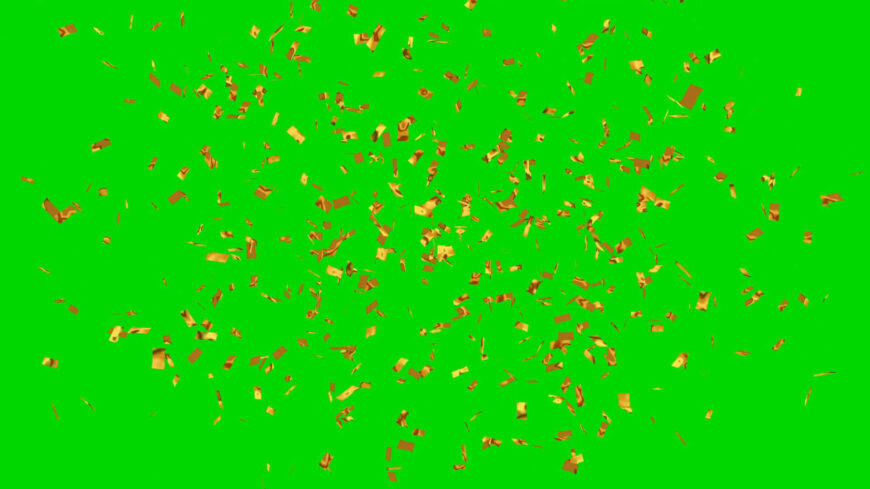 Free Gold Confetti Explosion - Overlay VFX Video Effects