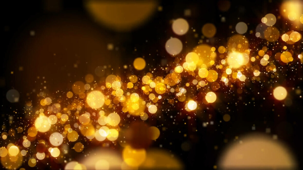 Free Golden Glitter Particle Backgrounds - VFX Video Effects