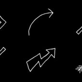 Free Jittery Doodle Arrows