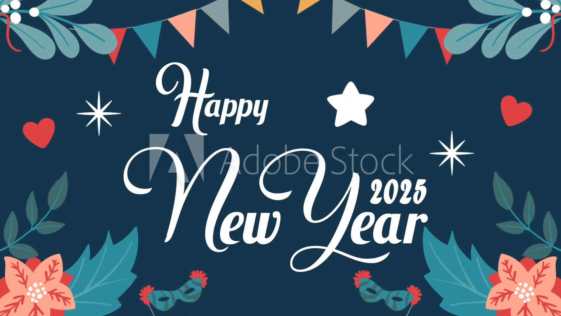 Happy New Year 2025 Video from AdobeStock_1091366258