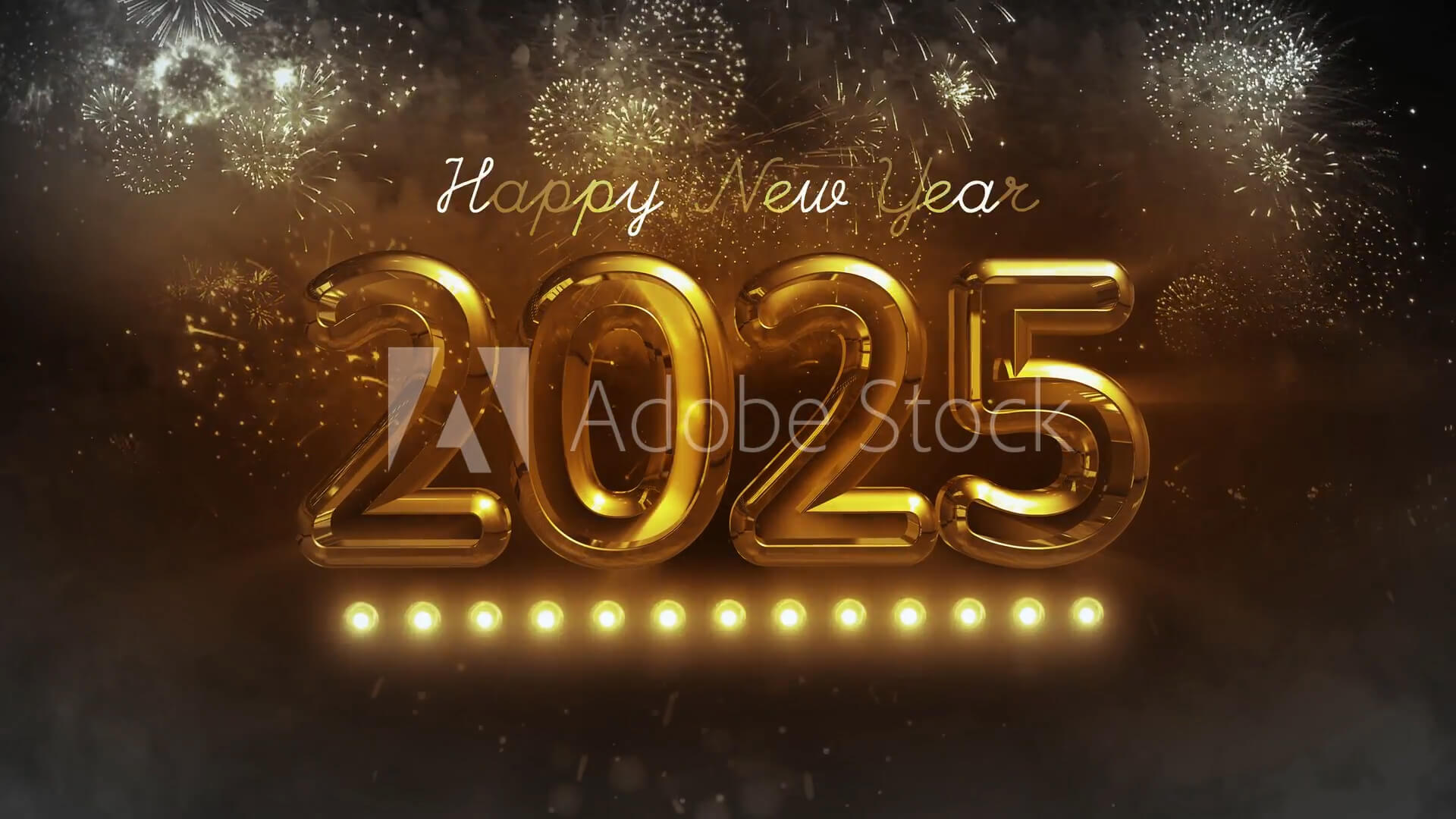 Happy New Year 2025 Video from AdobeStock_1102540021