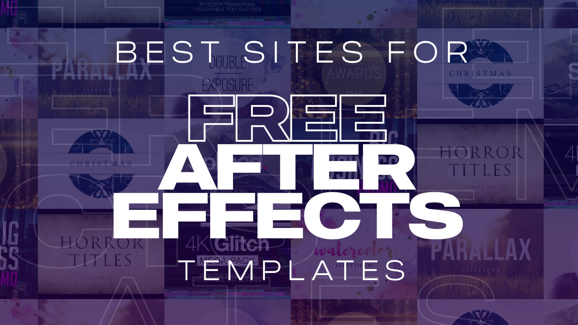 Top Sites for Free After Effects Templates